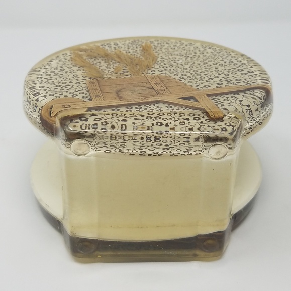 Vtg Lucite/Acrylic napkin holder country - Picture 4 of 7